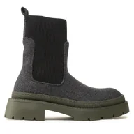 Botki damskie - Sztyblety Jenny Fairy H13096-20 Szary - miniaturka - grafika 1