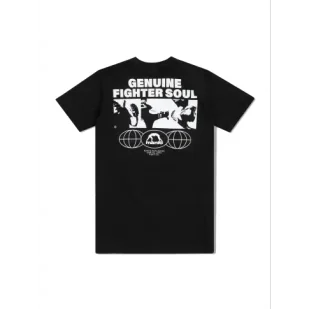 MANTO T-shirt Koszulka Fighter Soul Black - Koszulki sportowe męskie - miniaturka - grafika 1