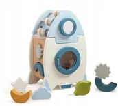 Zabawki sensoryczne - Sorter Montessori Rakieta Drewniana Zabawka Edukacyjna Dla Dzieci Liczydło - miniaturka - grafika 1