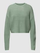 Swetry damskie - Sweter z dzianiny ze wzorem w paski model ‘MALAVI’ - miniaturka - grafika 1