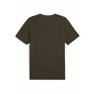 Koszulki sportowe męskie - Męska koszulka Essentials z dwukolorowym logo No. 1 PUMA Dark Olive Green - miniaturka - grafika 1