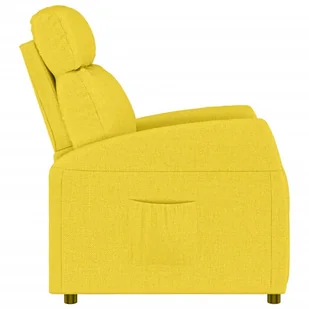 Lumarko Fotel rozkładany, żółty, obity tkaniną - Fotele - miniaturka - grafika 5