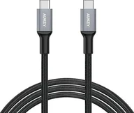 Kable USB - Kabel USB Aukey USB-C - USB-C 2 m Czarny KBAAUKUSB0041 - miniaturka - grafika 1