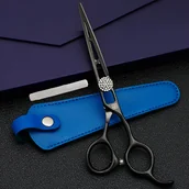 Nożyczki fryzjerskie - TEMU Toughness Profesjonalne Nożyczki do Przerzedzania Włosów 6.0-calowe - Stal Nierdzewna 440C, Ostrza Precyzyjnie Polerowane jak Brzytwa dla - miniaturka - grafika 1