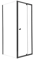 Kabiny prysznicowe - Kabina prysznicowa kwadratowa narożna Hooked 90x90x200 cm profile czarne Sealskin - miniaturka - grafika 1