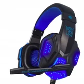Słuchawki - Roneberg gamingowe z mikrofonem NIEBIESKI - miniaturka - grafika 1