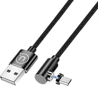 Kable USB - Kabel USB Usams USB-A - microUSB 1 m Czarny 63290 - miniaturka - grafika 1