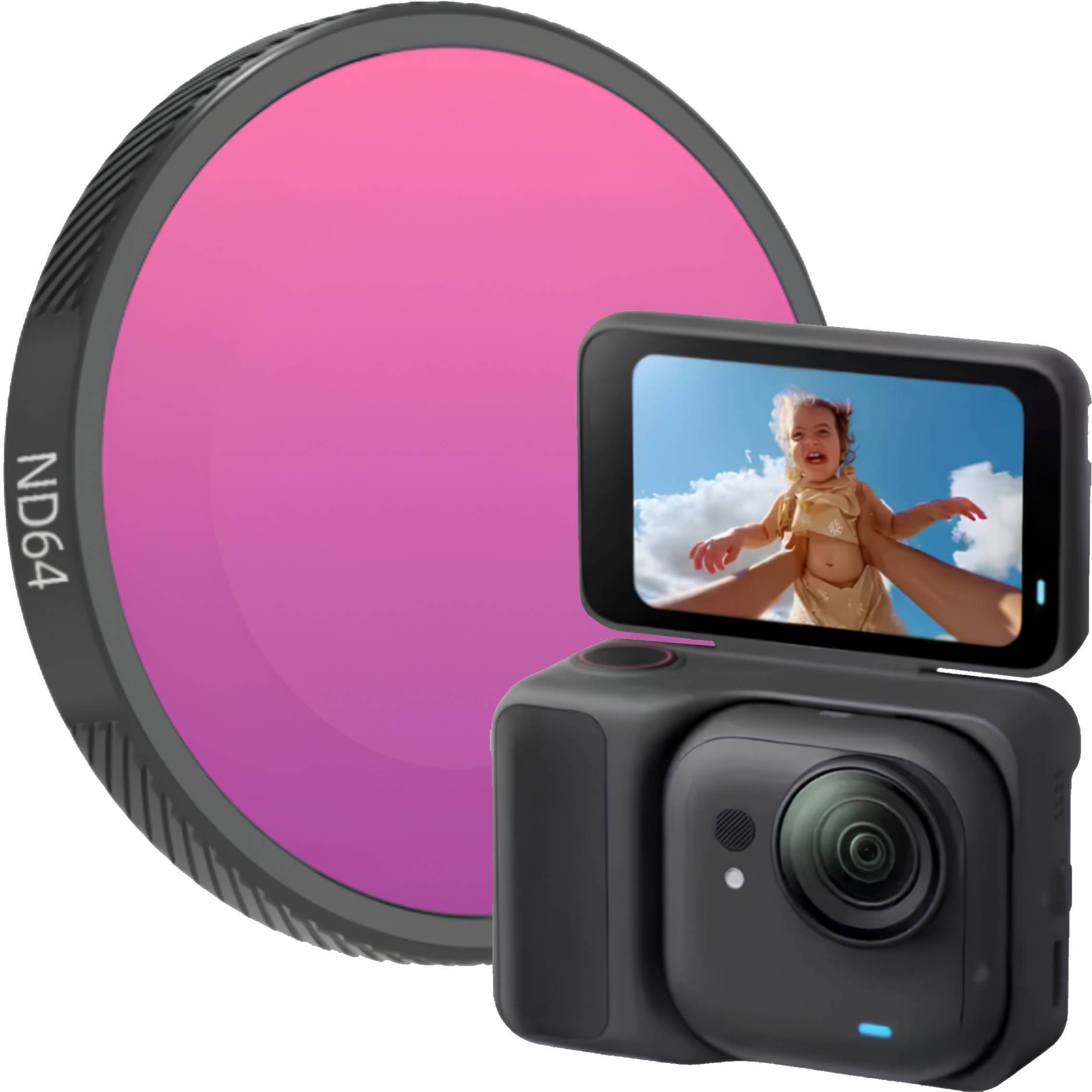 Filtr SunnyLife FILTR ND64 SZARY NEUTRALNY OCHRONNY DO KAMERY SPORTOWEJ INSTA360 GO ULTRA