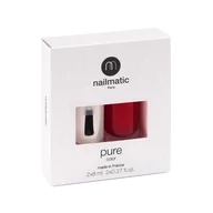 Zestawy do manicure i pedicure - Nailmatic Nailmatic POLISH + TOP Zestaw na bazie roślin PURE color Kate Zestaw do paznokci 16ml - miniaturka - grafika 1