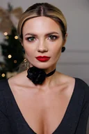 Naszyjniki - Choker Black Silk - miniaturka - grafika 1
