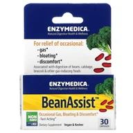 Witaminy i minerały - Suplement diety, Enzymedica Beanassist, 30 Kaps. - miniaturka - grafika 1