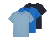 Koszulki dla chłopców - pepperts!® T-shirty dziecięce, 3 sztuki (134-140, Czarny/ jasnoniebieski/ niebieski) - miniaturka - grafika 1