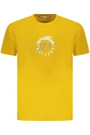 Koszulki męskie - TRUSSARDI KOSZULKA Z KRÓTKIM RĘKAWEM MĘSKA ŻÓŁTA - Trussardi - miniaturka - grafika 1