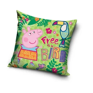 Dwustronna poszewka na poduszkę jasiek do przedszkola 40x40 Świnka Peppa - Poszewki na poduszki - miniaturka - grafika 1