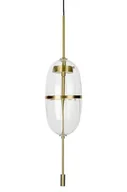 Lampy sufitowe - KingHome Lampa wisząca Chaplin 200 - mosiądz MD12001-1T-200 - miniaturka - grafika 1