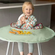 Śliniaki i fartuszki - Tidy Tot - Zestaw Do Nauki Jedzenia Metodą Blw Sage Green Carrots & Radishes - miniaturka - grafika 1