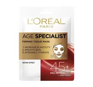 Maseczki do twarzy - L'Oreal Paris Ekspert wieku 50+ Ujędrniająca maska w płachcie 30g - miniaturka - grafika 1