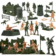 Figurki dla dzieci - ZESTAW ŻOŁNIERZYKI BAZA WOJSKOWA FIGURKI - miniaturka - grafika 1