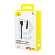 Kable USB - Kabel Baseus Gem USB-USB C 100W 1m (czarny) - miniaturka - grafika 1