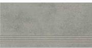 Płytki ceramiczne - Gres szkliwiony stopnica CONCRETE DUST grey mat 29,8x59,8 gat. I - miniaturka - grafika 1