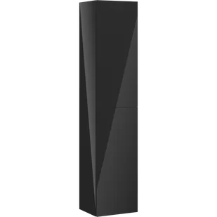 Mexen Orio słupek łazienkowy 35 cm, 2 drzwi , czarny połysk - 91A11-03016-2-BF70 - Szafki łazienkowe - miniaturka - grafika 1