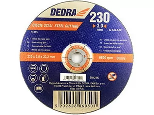 Dedra Tarcza do cięcia stali F1315 - Tarcze do pił - miniaturka - grafika 2