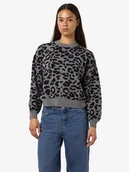 Swetry damskie - Noisy may Sweter w kolorze szaro-czarnym - miniaturka - grafika 1