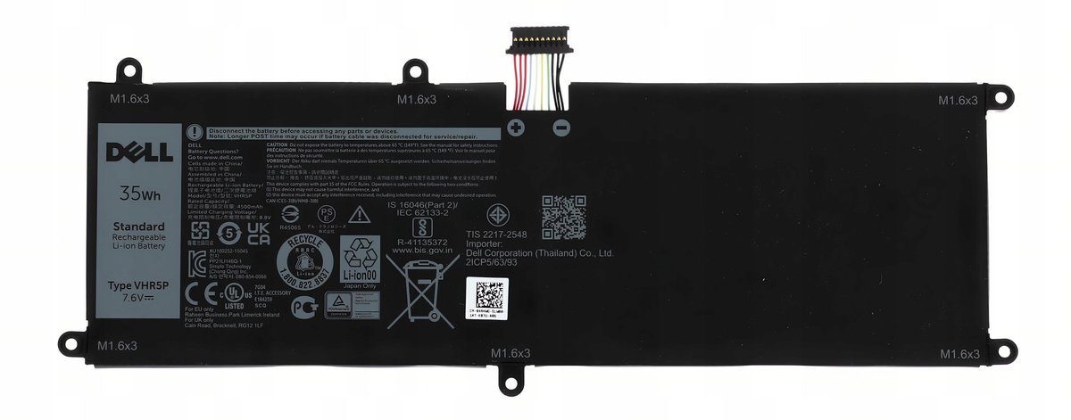 Oryginalna Bateria Dell 35Wh 2C VHR5P XRHWG RFH3V