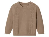 Bluzki dla niemowląt - lupilu Dzianinowy sweterek niemowlęcy (Brązowy, 50/56) - lupilu® - miniaturka - grafika 1