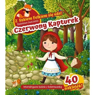 Książeczka edukacyjna Czerwony Kapturek Naklejki - Książki edukacyjne - miniaturka - grafika 1