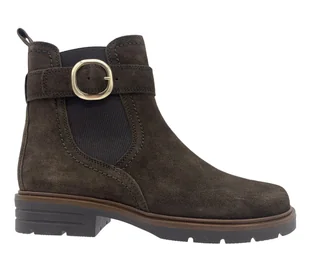 Buty damskie botki eleganckie zamszowe brązowe GABOR rozmiar 36 - Botki damskie - miniaturka - grafika 1