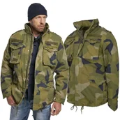 Odzież taktyczna i umundurowanie - Kurtka Brandit M65 Giant - Swedish Camo M90 5XL - miniaturka - grafika 1