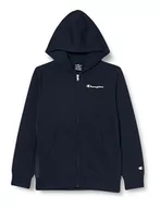 Bluzy i sweterki niemowlęce - Champion Legacy American Tape B - Ultralight Powerblend Fleece Full Zip Bluza z Kapturem, Granatowy 15-16 Lat Dziecko FW23, Blu Marino - miniaturka - grafika 1