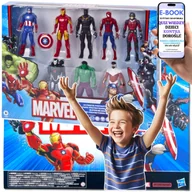 Figurki dla dzieci - FIGURKI Z BAJEK DLA CHŁOPCA Marvel Avengers HASBRO ZESTAW • 8 Figurek • PREZENT DLA CHŁOPCA NA ŚWIĘTA URODZINY Dla 5 6 7 8 Latka + EBOOK-2 - miniaturka - grafika 1