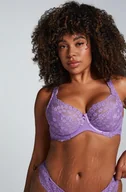 Biustonosze - Hunkemöller Biustonosz nieusztywniany z fiszbinami Daisy Fioletowy - miniaturka - grafika 1