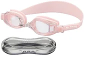 Materace dmuchane i koła do pływania - Okulary pływackie damskie młodzieżowe MONTANA MG1B, kolor różowy - miniaturka - grafika 1