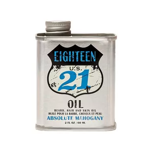 18.21 Man Made Absolute Mahogany Oil Olejek do do włosów, brody i ciała 60 ml - Kosmetyki i akcesoria do pielęgnacji brody - miniaturka - grafika 1