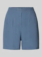 Spodenki damskie - Szorty o kroju regular fit z mieszanki wiskozy i lnu model ‘JESMILO’ - miniaturka - grafika 1