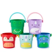 Zabawki do kąpieli - Wiaderka do wody i układania 5szt - zabawka - miniaturka - grafika 1