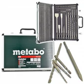 Wiertła - METABO 628414000 ZESTAW WIERTEŁ I DŁUT SDS-PLUS SP 17szt walizka aluminiowa - miniaturka - grafika 1