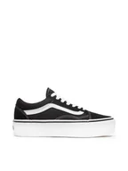 Trampki damskie - Vans Tenisówki Old Skool Platfor VN0A3B3UY28 Czarny - miniaturka - grafika 1