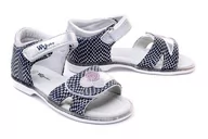 Buty dla dziewczynek - WOJTYŁKO 2S40021 granat, sandały dziecięce, rozmiary 24-27 - Wojtyłko - miniaturka - grafika 1