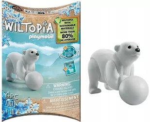 PLAYMOBIL, Wiltopia - Mały niedźwiedź polarny, 71073 - Klocki - miniaturka - grafika 1