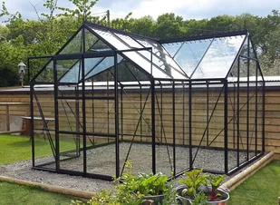 VITAVIA szklarnia ogrodowa Sirius 13000, zielona - (13 m2; 3,84 x 3,84 m) szkło hartowane + baza - Szklarnie ogrodowe - miniaturka - grafika 16