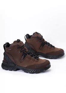 Buty outdoorowe męskie brązowe Ecco M EXOHIKE MID GTX - ECCO - Buty trekkingowe męskie - miniaturka - grafika 1