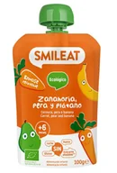 Dania dla dzieci - Smileat saszetka gruszka, marchewka, banan 6M+, BIO, 100 g - miniaturka - grafika 1