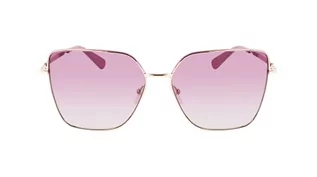 Okulary przeciwsłoneczne - Calvin Klein Okulary przeciwsłoneczne damskie, Złoty, XL - grafika 1