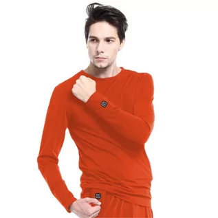 Bielizna sportowa męska - Glovii, Ogrzewana bluza, czerwony, rozmiar XL - grafika 1