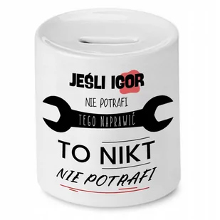 Skarbonka dla Igora na Urodziny Idealny Prezent z Nadrukiem ze Zdjęciem - Skarbonki - miniaturka - grafika 1