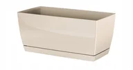 Donice - Prosperplast Doniczka Coubi kremowa 24 cm - miniaturka - grafika 1